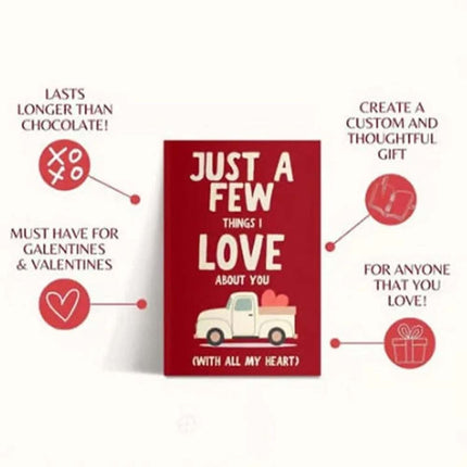 Just A Few Things I Love About You With All My Heart: A Fill-In-the-Blanks Love GiftBook
