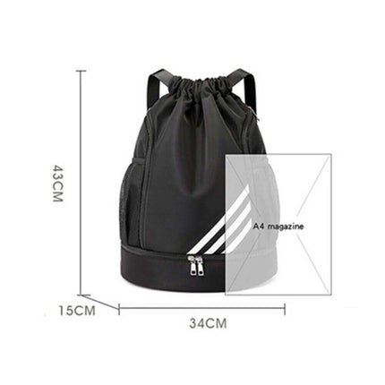 Basketball Backpack Drawstring Sports Bag Men Women Yoga Fitness Gym Bag