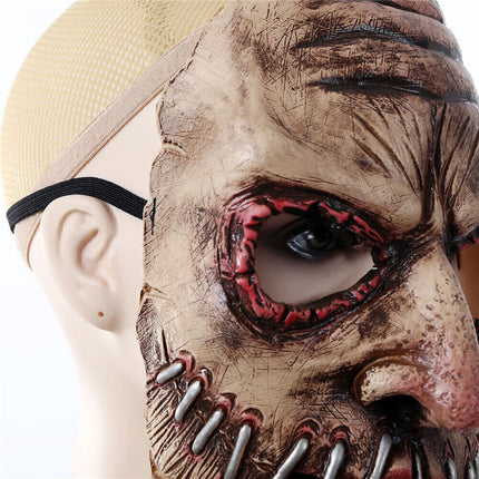 Halloween Party Big Mouth Nail Horror Mask Latex Ghost Festival Terror Mask Prop