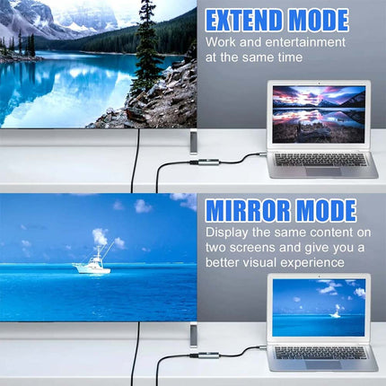 USB 3.1 Type-C to 4K 60Hz HDMI Adapter Converter Cable for Laptop Tablet TV