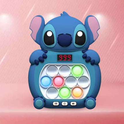 Stitch Pop Push Game Controller Sensory Fidget Electronic Sound Light Kids Toys