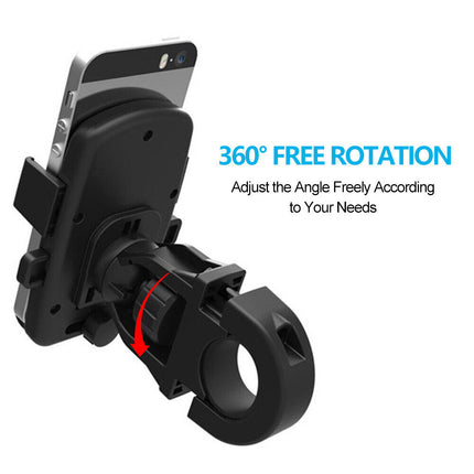 360°Rotation Mobile Phone Holder Handlebar Mount for Motorcycle Bicycle Bike