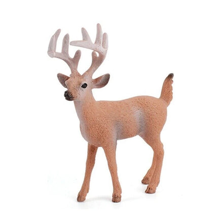6pcs/Set Woodland Animal Figures – Deer Fox Rabbit Squirrel Ornaments