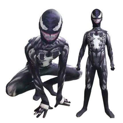 Kids Venom Costume Jumpsuit Boy Spiderman Superhero Cosplay Party Birthday Gift