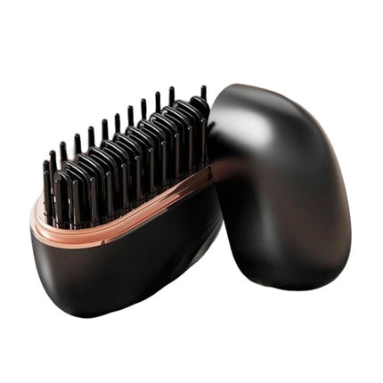 2-In-1 Cordless Mini Hair Straightener Brush - Portable Hair Straightening & Styling Tool