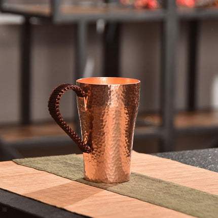 400ml Copper Moscow Mule Mug, Multipurpose Tea Coffee Cup for Hot & Cold Drinks