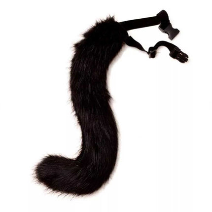 Furry Cat Fox Mask Christmas Party Cat Fox Cosplay Costume Mask Tail Paws Set