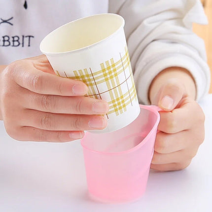 10pcs Anti-Scald Insulated Paper Cup Holder Heat Resistant Home Paper Cup Stand