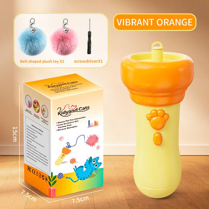 Electric Cat Teaser Toy with Eject & Retrieval, Interactive Play for Indoor Cats