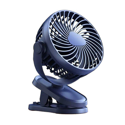 3 Speeds Mini Cooling Fan USB Rechargeable Clip On Desk Baby Stroller Portable