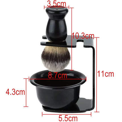 Holder Rack Stand Shave Safety Razor Bowl Tool Set Men Shaving Brush Mug Cup