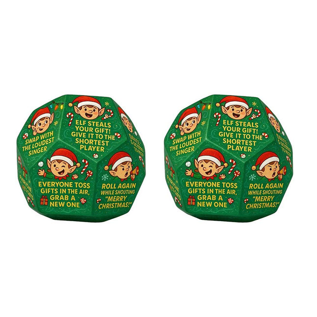 2x Hilarious Gift Exchange Dice Game – The Ultimate Christmas Party Game & Clever Stocking Stuffer Idea