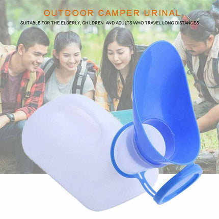 1000ML Urine Pee Bottle Long Neck Incontinence Container for Men, Spill proof Lid