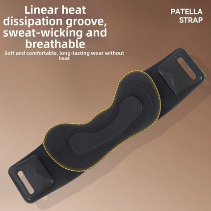 1 Pair Elastic Knee Support Straps – Silicone Patella Tendon Band for Sports