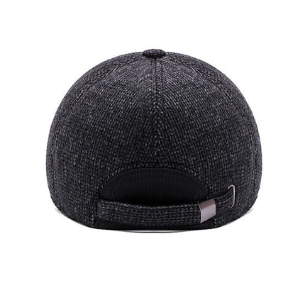 Men's Autumn & Winter Outdoor Thick Warm Adjustable Earmuffs Baseball Cap