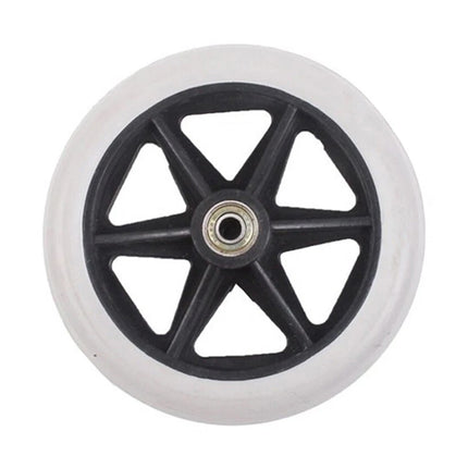 2Pcs 7 Inch Solid Caster Wheels Heavy Duty Replacement Front Wheels for Wheelchair