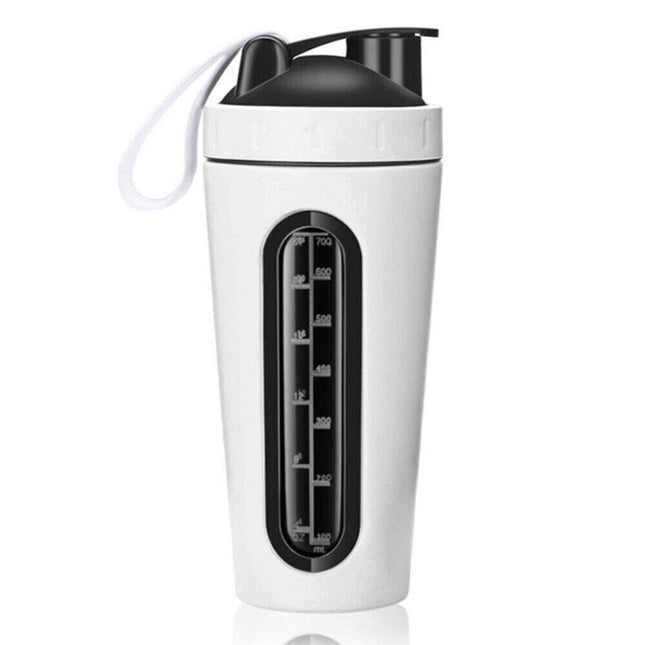 700ml Protein Powder Shaker Mixer Cup Scale Milkshake Drink Shake Bottle Sport