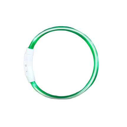 Light Up LED Dog Collar USB Rechargeable Flashing Safety Collar, Adjustable Size
