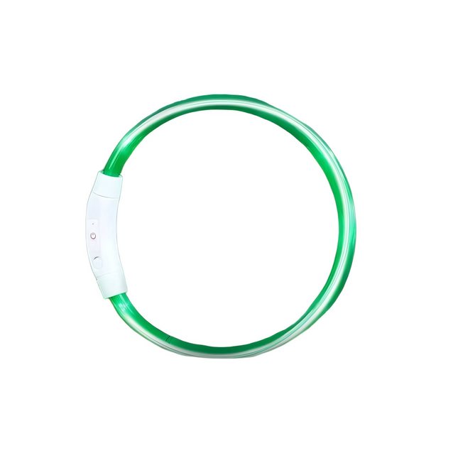Light Up LED Dog Collar USB Rechargeable Flashing Safety Collar, Adjustable Size