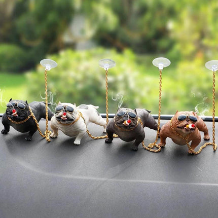 Pitbull Dog Car Interior Decoration Dashboard Ornament Fashion Funny Decor