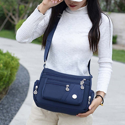 Lady Multi Pocket Messenger Handbag Cross Body Bags Holiday Shoulder Bag