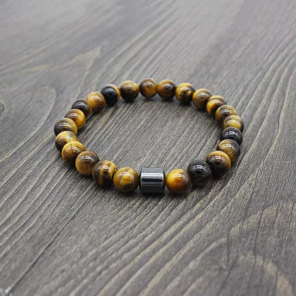 Triple Protection Cessation Bracelets 8MM Magnet Anti Smoke Bracelet Gift