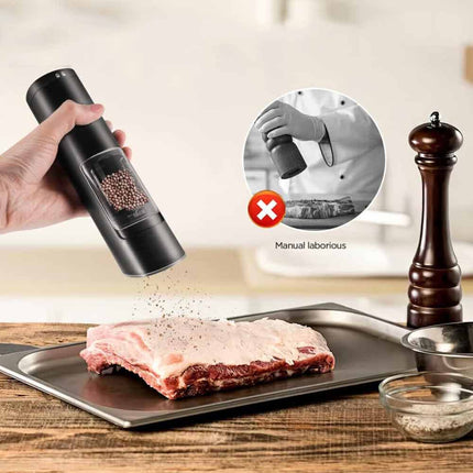 Electric Salt and Pepper Grinder Gravity Induction Shaker Mill Battery-Operated