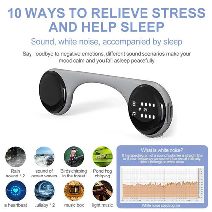 5.4 Wireless Bone Conduction Under Pillow Speaker, Rechargeable Sleep Speaker for Quiet Night Rest