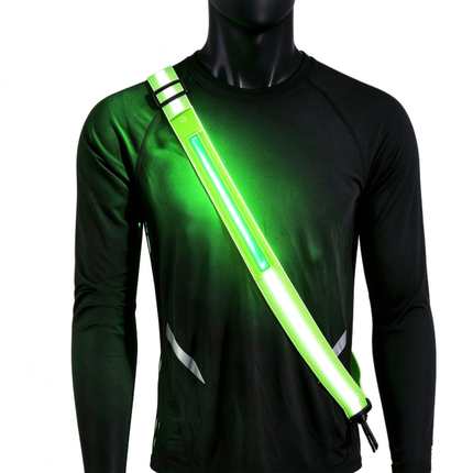 LED Flashing Reflective Safety Belt, Night Walking Reflective Sash Gear for Outdoor Activities