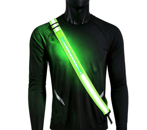 LED Flashing Reflective Safety Belt, Night Walking Reflective Sash Gear for Outdoor Activities