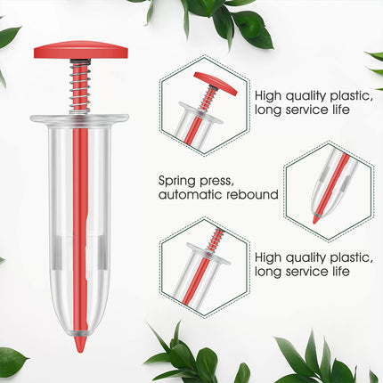 4pcs Handheld Seed Dispenser Seeder Sower for Garden Plant Pots