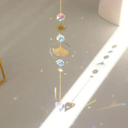 6PCS Lotus Sun Catcher Crystal Light Witchy Suncatcher Prism Rainbow Window Hanging