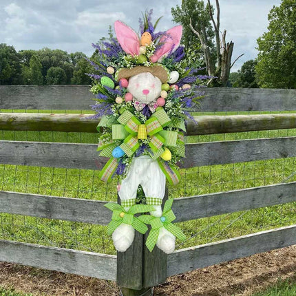 Easter Bunny Rabbit Wreath Decor Front door Party Decor Wedding Decor Spring