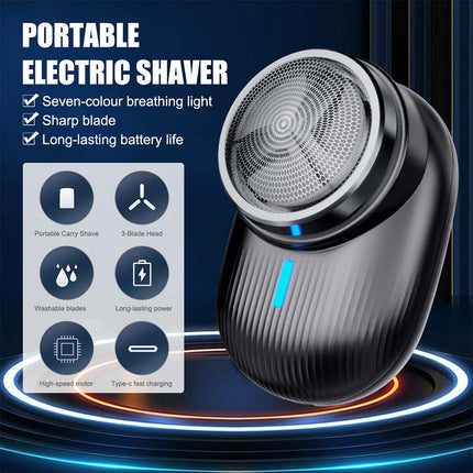 Mini Portable Electric Shaver USB Rechargeable for Men & Women, Ideal for Home & Travel