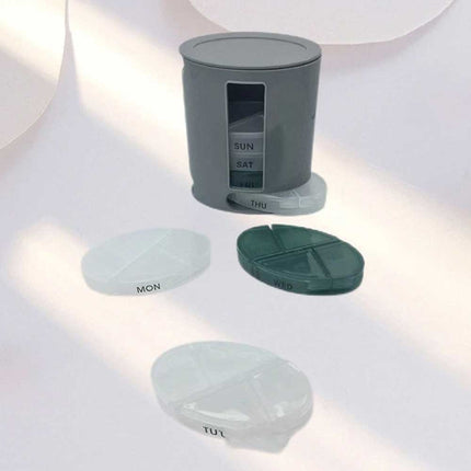 Weekly Daily Pill Box Organiser – 7-Day Medicine Tablet Holder & Dispenser
