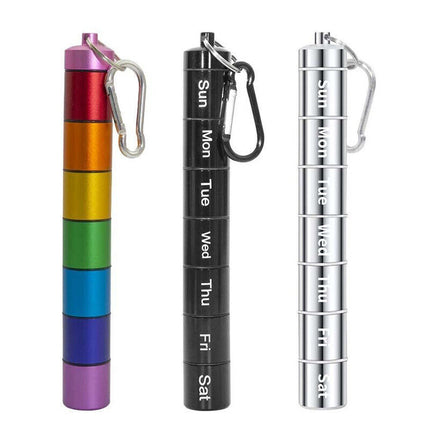 7 Day Weekly Pill Box, Medicine Storage Tablet Container Organizer Dispenser