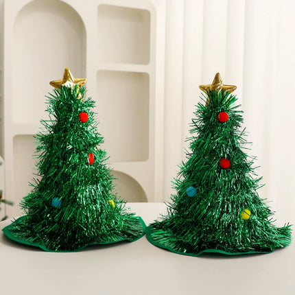 Christmas Tree Hat Festive Xmas Headwear for Party Costumes & New Year Decor