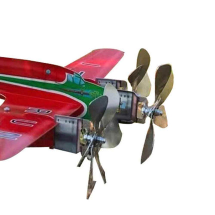 Airplane Wind Spinner Compass Weather Vane Yard Garden Decor