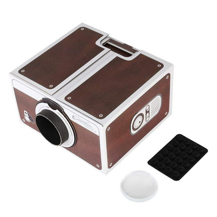 Mini DIY Home Portable Smartphone2.0 Mobile Phone Projector Amplifier Home