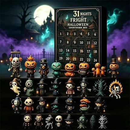 Halloween Countdown Advent Calendar, 31 Days Fright Themed Surprise Gift Box