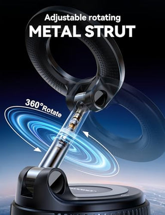 JOYROOM MagSafe Magnetic Car Mount, 360° Suction Cup Phone Holder for iPhone Android