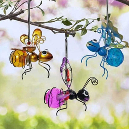 Solar Hanging Bee Light Waterproof Outdoor Hanging Tree Ornament Garden Decor