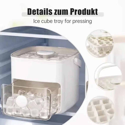 Easy-Press Portable 48 Ice Maker Countertop Fast Ice Cube Machine for Home Use