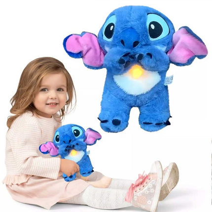 Stitch Breathing Musical Soothing Doll Sleep Toys Anxiety Relief Plush Toy Gift