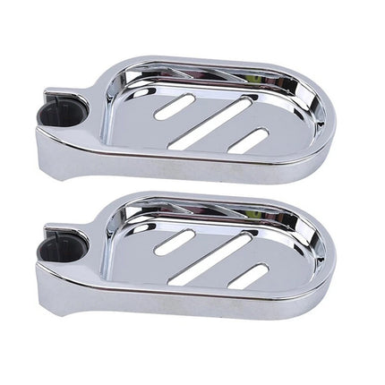 24mm Clip-on Soap Dish Tray Holder Shower Slide Soap Plates Smooth Bathroom Bar Drop