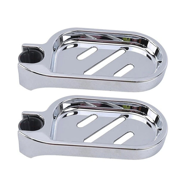 24mm Clip-on Soap Dish Tray Holder Shower Slide Soap Plates Smooth Bathroom Bar Drop