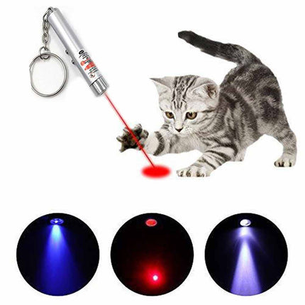 6PCS Mini Cat Dog Pet Toy Red Laser Light LED Pointer Pen Lazer Interactive Training