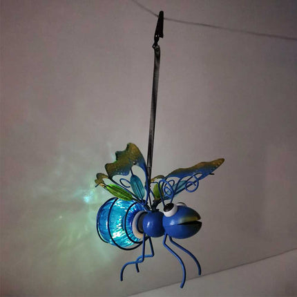 Solar Hanging Bee Light Waterproof Outdoor Hanging Tree Ornament Garden Decor