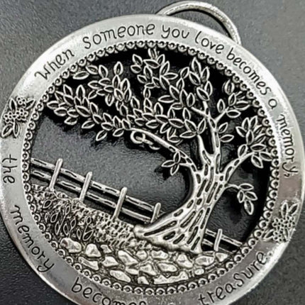 Metal Hanging Plaque Sign, Memory Wall Tree Keepsake Ornament Home Decoration