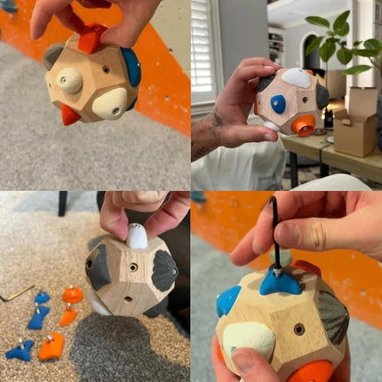 Portable Handcrafted Boulder Block 3D Rock Climbing Ball For Climbing Lover